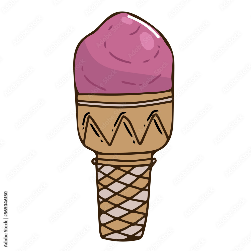 vector ice cream illustrations drawn by hand isolated on background - Vector doodle vector ice cream illustrations drawn by hand isolated on background - Vector doodle