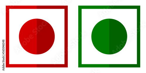 Vector illustration for veg and non veg icon in neumorphism modern style. modern look new style veg and non-veg icon logo