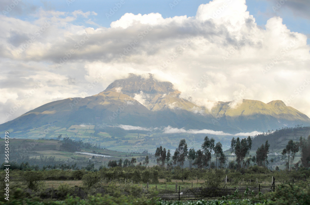 Imbabura volcano in Ecuador