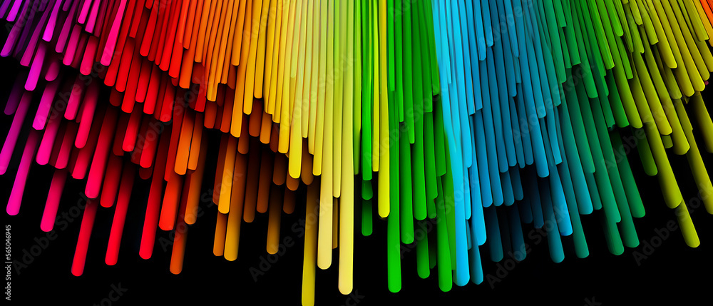 Colored stripes lines abstract background. Generative AI
Colored stripes lines abstract background. Generative AI