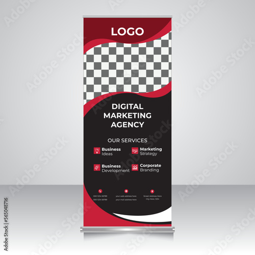roll-up banner, pop-up, pull-up banner design