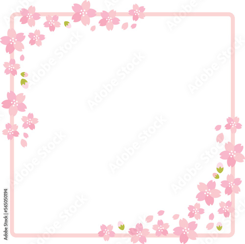 春　桜（さくら）　満開　フレーム © sushi_love