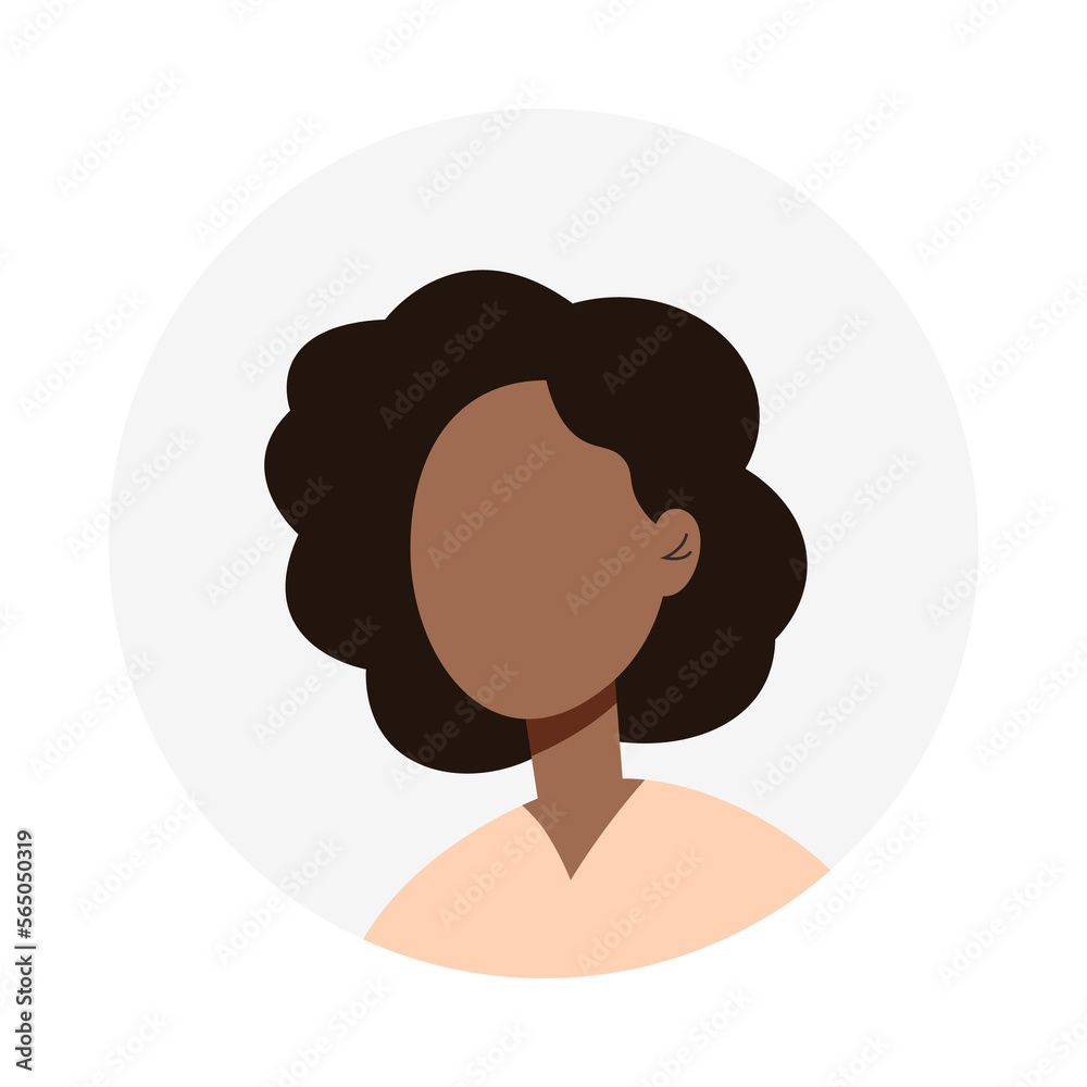 Flat female faceless avatar isolated on a transparent background. Profile picture icon. Female face. Cute flat modern simple design. Beautiful colorful template in pastel colours. Flat female faceless avatar isolated on a transparent background. Profile picture icon. Female face. Cute flat modern simple design. Beautiful colorful template in pastel colours.