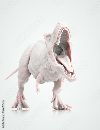 Dinosaur on white background.