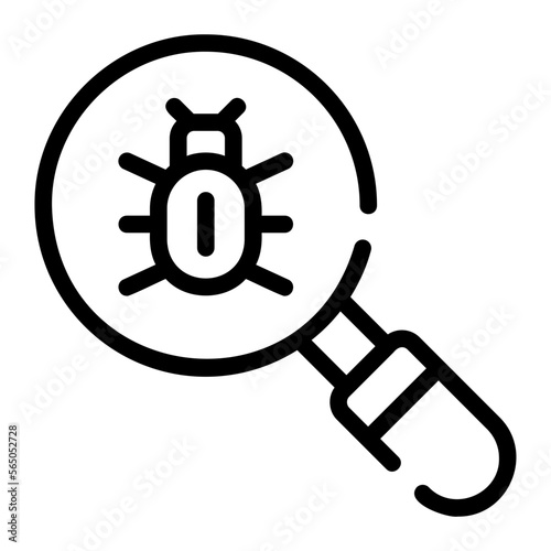 debugging line icon