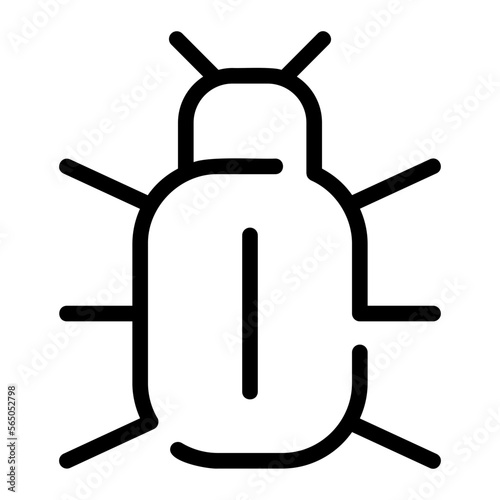 malware line icon