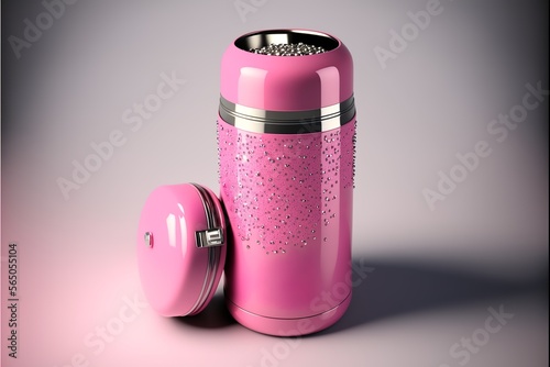 pink unique style thermos