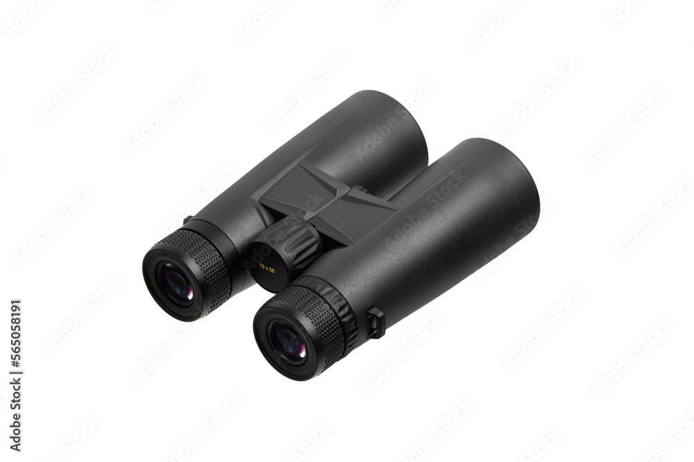 Modern binoculars. An optical instrument for observation at long distances. Isolate on a white back. Modern binoculars. An optical instrument for observation at long distances. Isolate on a white back.
