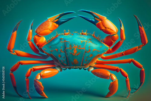 crab modern art Generative Ai