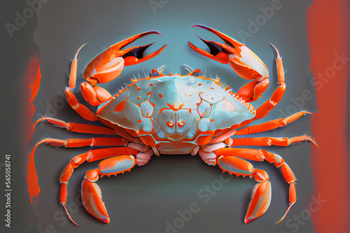 crab modern art Generative Ai © Michael