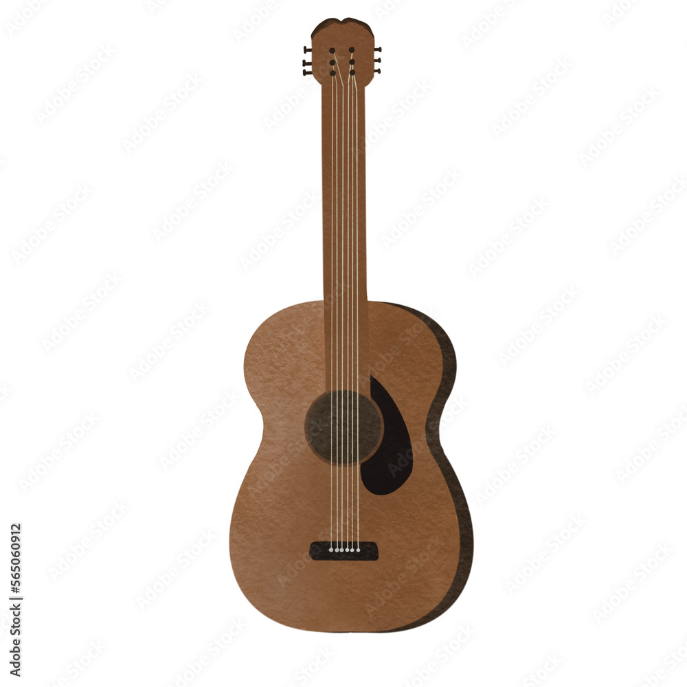 Naklejka premium Guitar watercolor