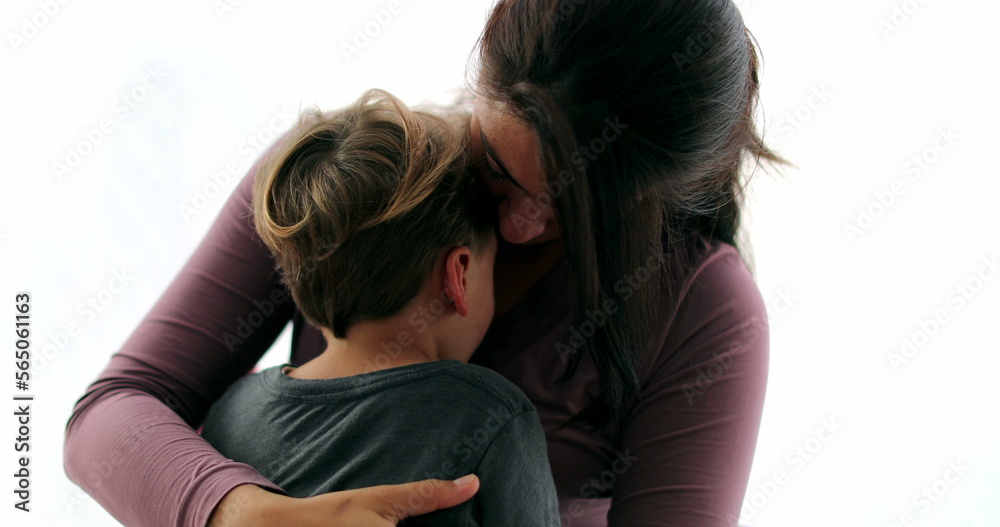 Tired child on mother lap in the verge of napping kid falling asleep Tired child on mother lap in the verge of napping kid falling asleep