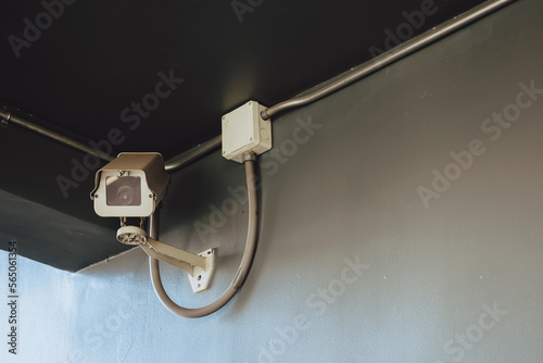 Wallpaper Mural IP CCTV camera were installed on the grey wall with copy space by security system concept. Torontodigital.ca