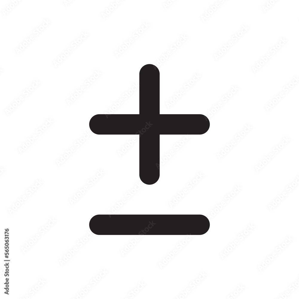Plus and Minus icon vector illustration symbol Plus and Minus icon vector illustration symbol