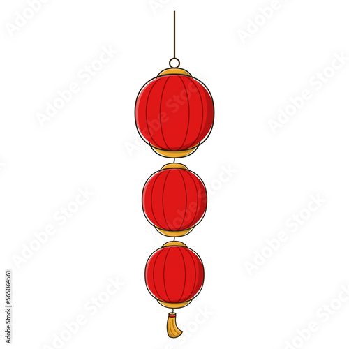 red lantern. traditional light chinatown