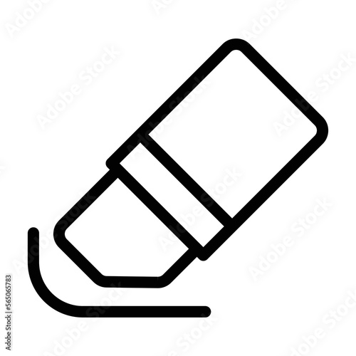 eraser line icon illustration vector graphic
