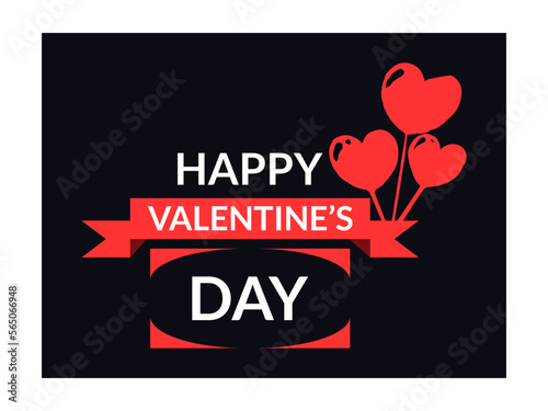 happy valentines day. Happy valentines day typography poster vector image. Happy Valentines Day Vector Art.
