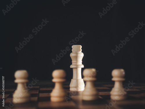 chess board game for strategy  planning  ideas and competition decision  success business concept
