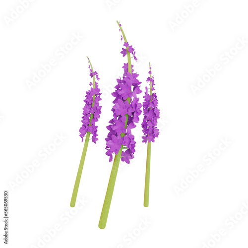 Fototapeta Naklejka Na Ścianę i Meble -  3D Orchid Flower