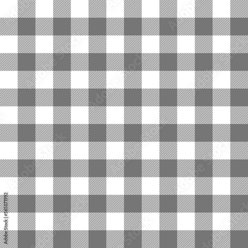 Grey white seamless plaid vector texture