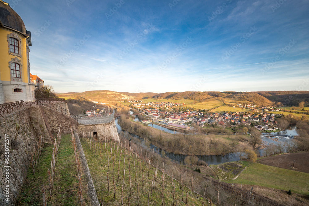 Blick vom Schloss Dornberg auf die Saale Blick vom Schloss Dornberg auf die Saale