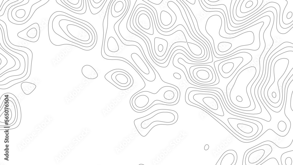 Topographic contour lines map. Black lines on white background. Contour abstract background. abstract vector illustration isolated on white background Topographic contour lines map. Black lines on white background. Contour abstract background. abstract vector illustration isolated on white background