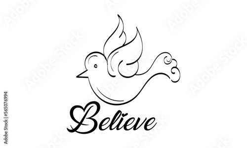 Scripture Illustration for Tattoo design. The message of the Gospel of Jesus Christ. Bible lesson for kids.