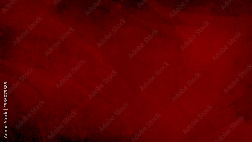 Dark red concrete textured wall background. Red cement wall texture for interior design. dark edges. copy space for add text.