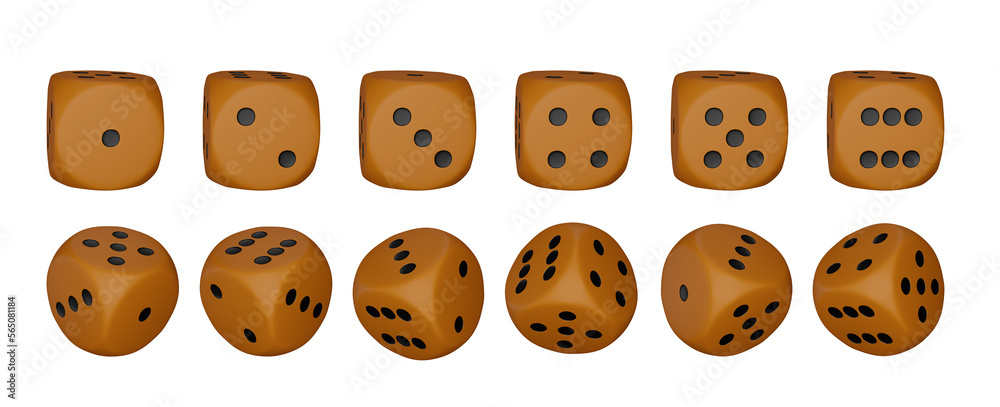 Casino 3D dice yellow render set on white, game rolling cube, realistic playing square with dots. Gambling craps icon kit, Vegas roulette bet assets, front side view. Game dice number collection Casino 3D dice yellow render set on white, game rolling cube, realistic playing square with dots. Gambling craps icon kit, Vegas roulette bet assets, front side view. Game dice number collection