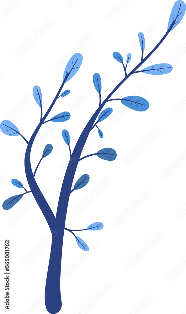 tree branch blue