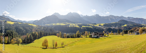 Slika na platnu Wonderful Alpine Highlands with perfect sky