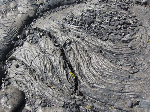 Obraz na plátně Volcano lava fields in Hawaii