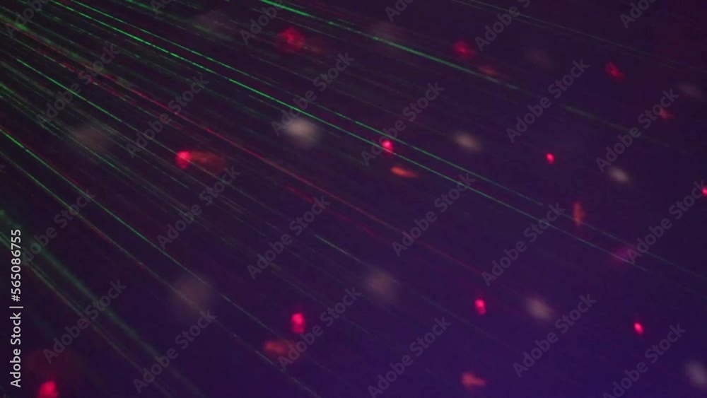 Raios de laser com fundo desfocado