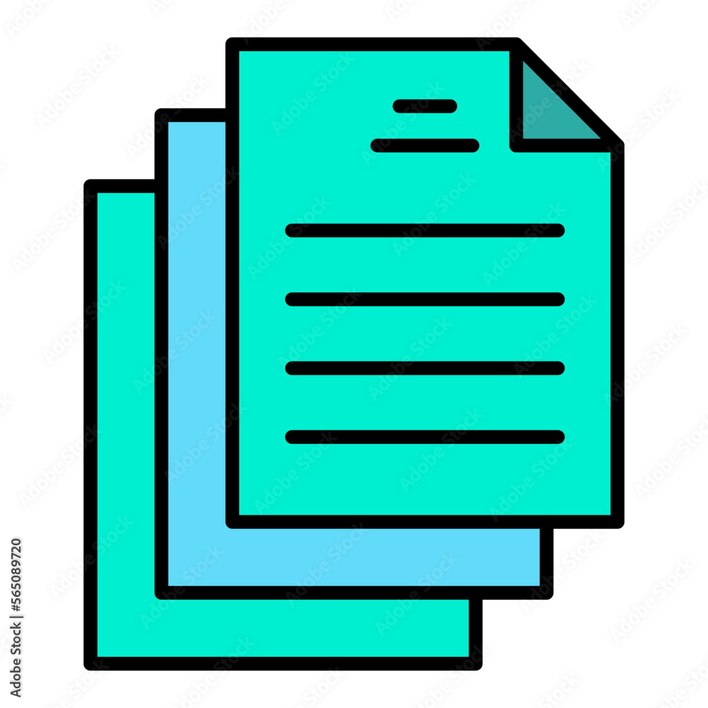 Document Filled Line Icon Document Filled Line Icon