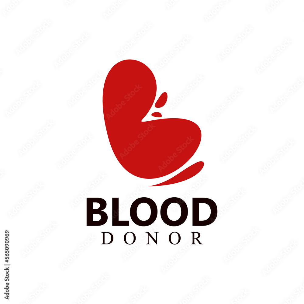 Logo vector template for blood donation icon Logo vector template for blood donation icon