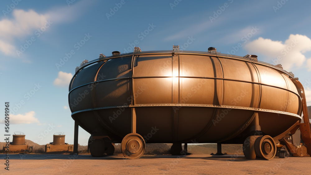 hydrogen tank, gas, gasoline, oil, water, bio-sustainable in the environment, Generative AI hydrogen tank, gas, gasoline, oil, water, bio-sustainable in the environment, Generative AI