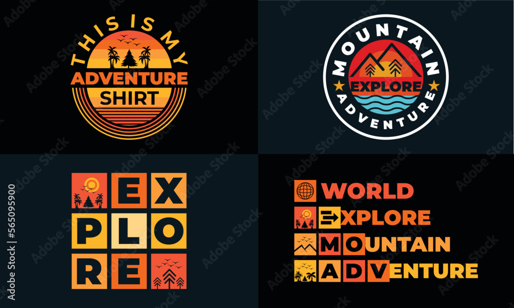 best retro typography t shirt for travel lover's and tourist