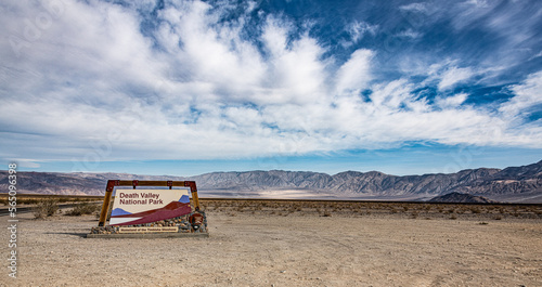 Death Valley National Park sign photo