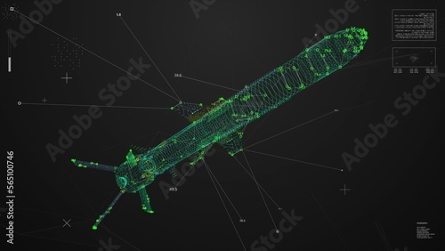 Antiship Missile Detector Animation HUD