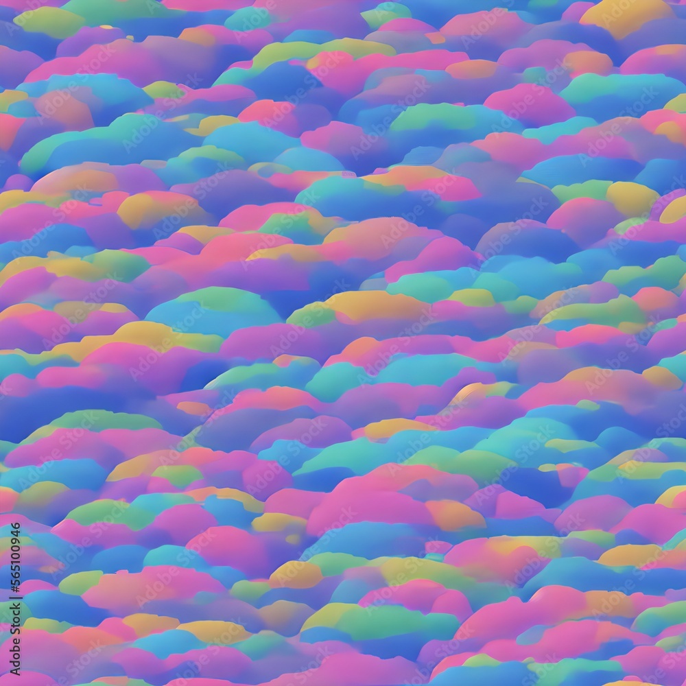 Fototapeta premium seamless sky cloud pattern [Generative AI]