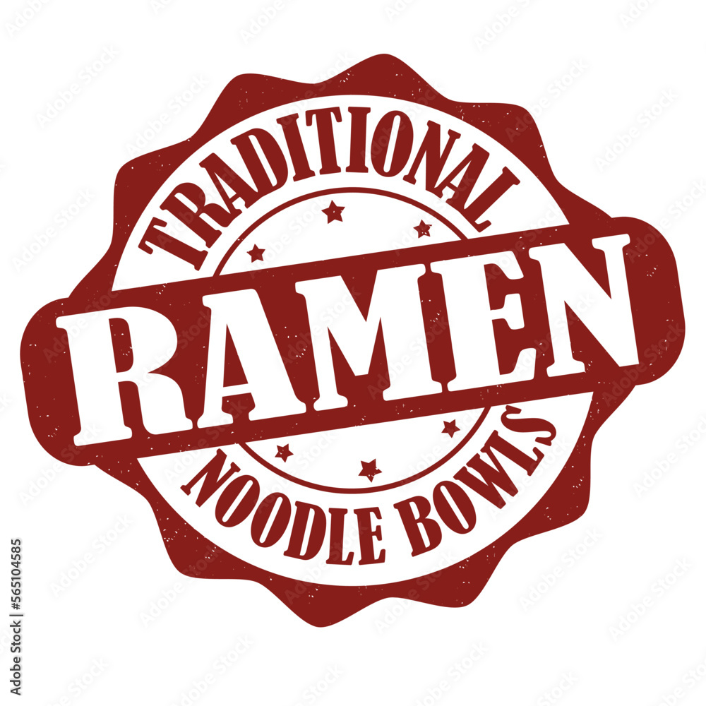 Obraz premium Ramen label or stamp