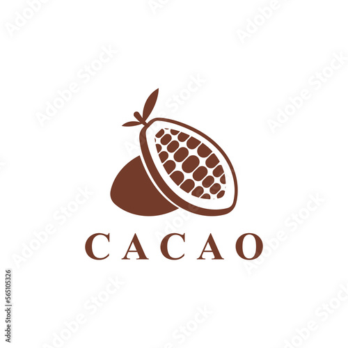 Vector Cocoa Flat Logo Template with White Background