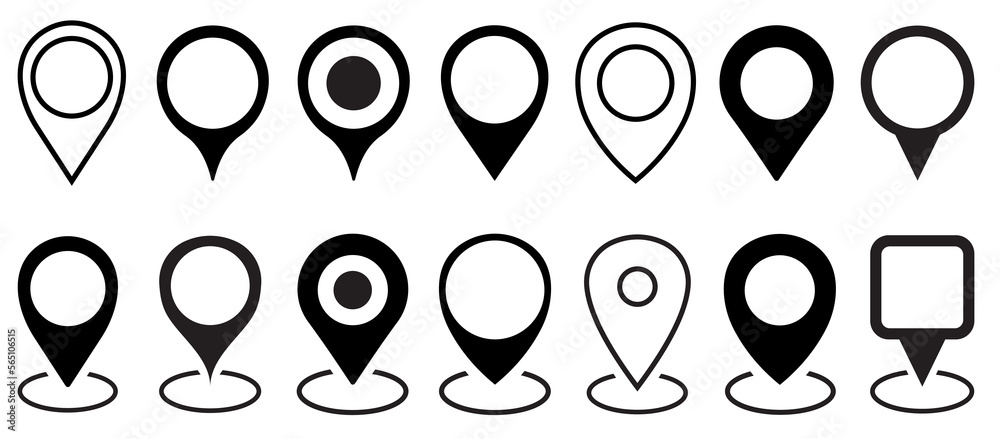 Location pin icon set. Map pin place marker.Location icon. Map marker pointer icon set. GPS location symbol collection. Location pin icon on white background. Vector illustration.
Location pin icon set. Map pin place marker.Location icon. Map marker pointer icon set. GPS location symbol collection. Location pin icon on white background. Vector illustration.