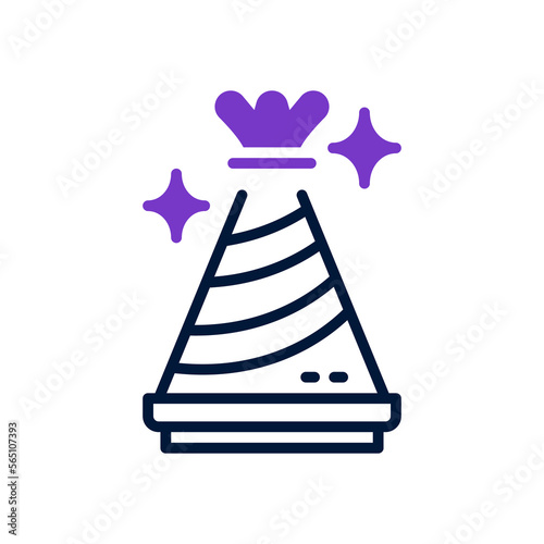 party hat icon for your website, mobile, presentation, and logo design.