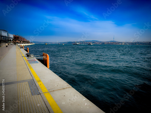 Photography Bosphorus view in istanbul on a sunny day.