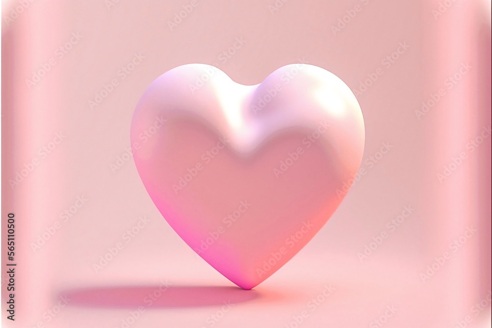3d valentine's day heart display, macaron pink
