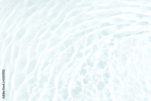 Closeup view of water with ripples on white background
