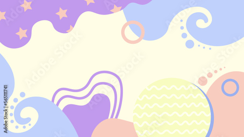 Flat design abstract background