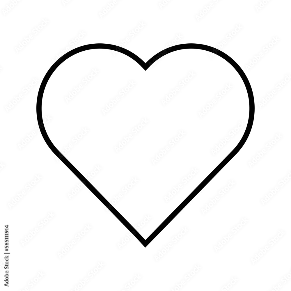 Romantic Heart Icon vector flat design on white background
Romantic Heart Icon vector flat design on white background