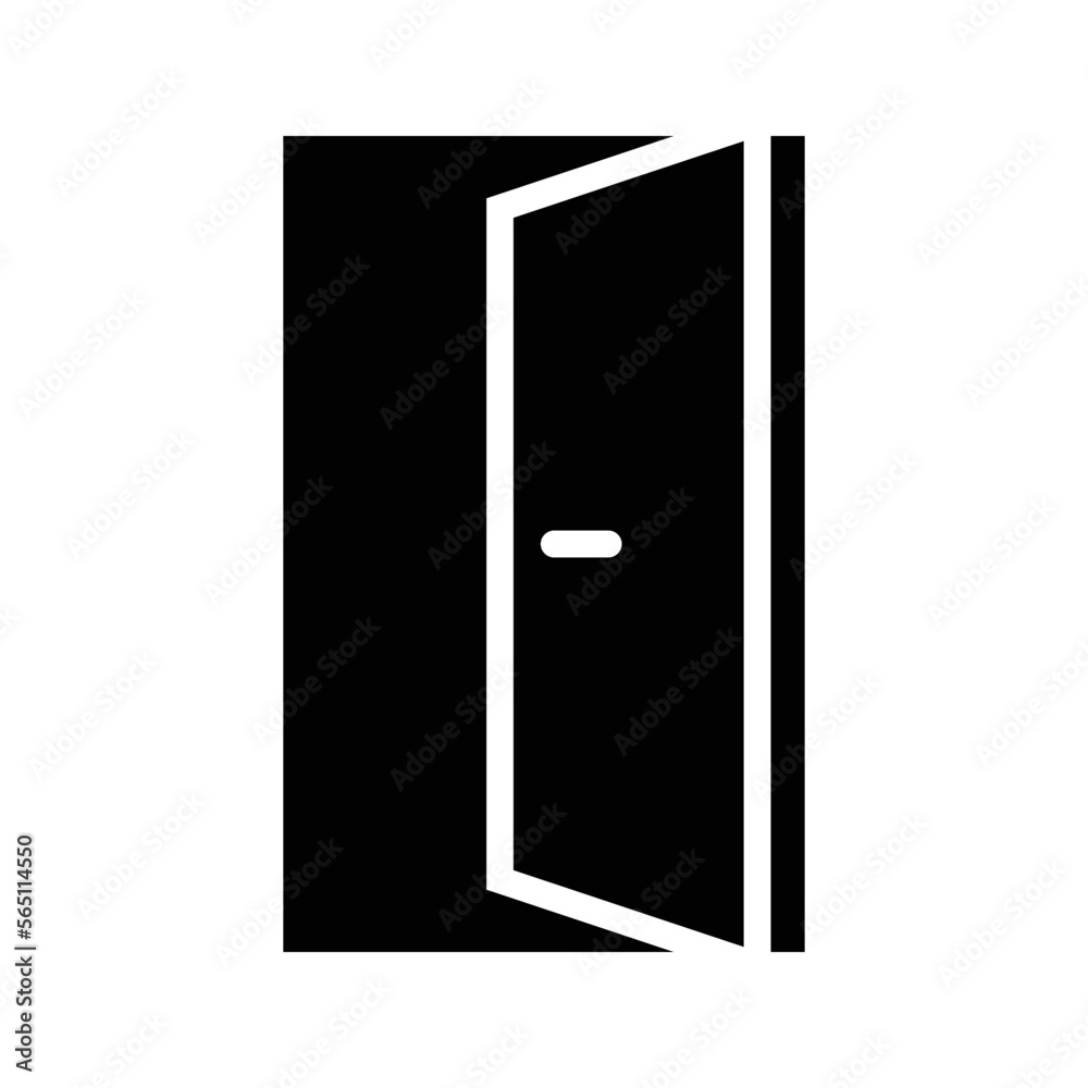 Door Icon in trendy flat style. Open door symbol for your web site design, logo, app, UI. Vector illustration. Door Icon in trendy flat style. Open door symbol for your web site design, logo, app, UI. Vector illustration.